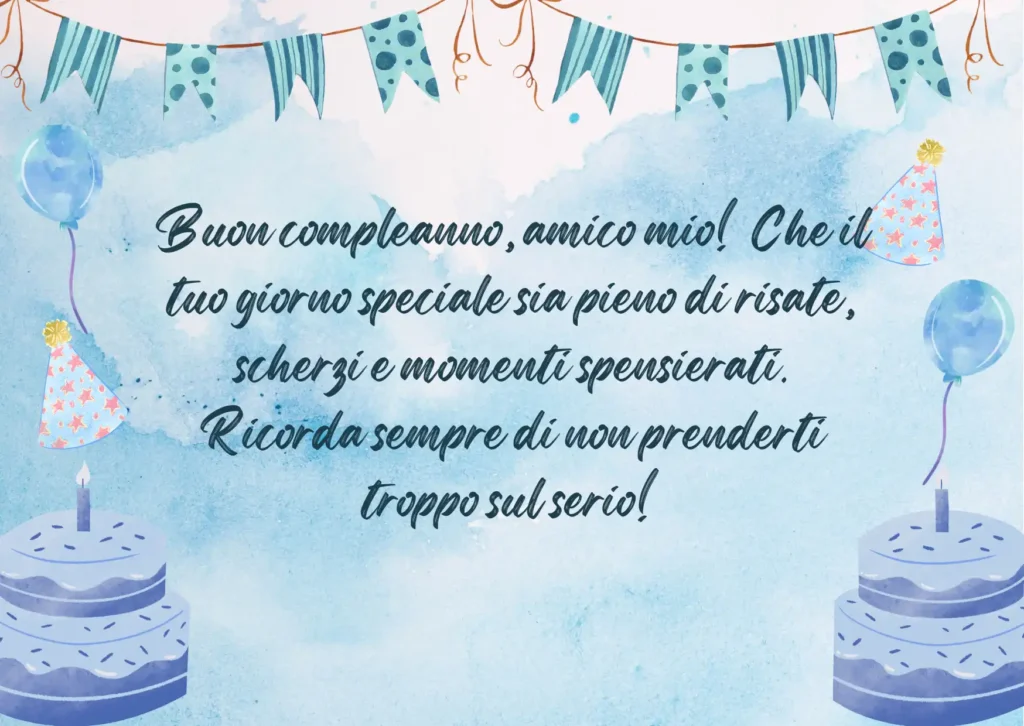 Auguri di compleanno divertenti per amico