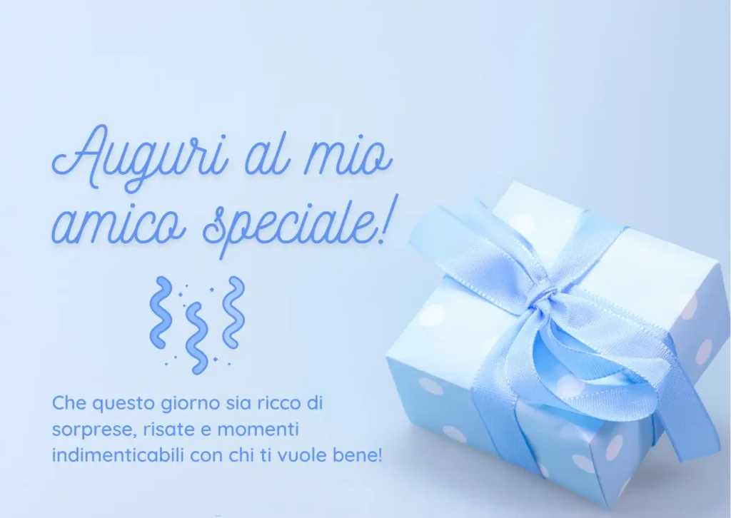 Auguri di compleanno per amico