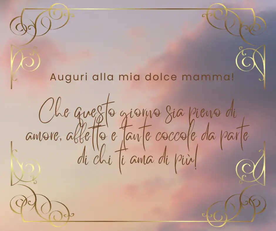 Auguri di compleanno per la mamma