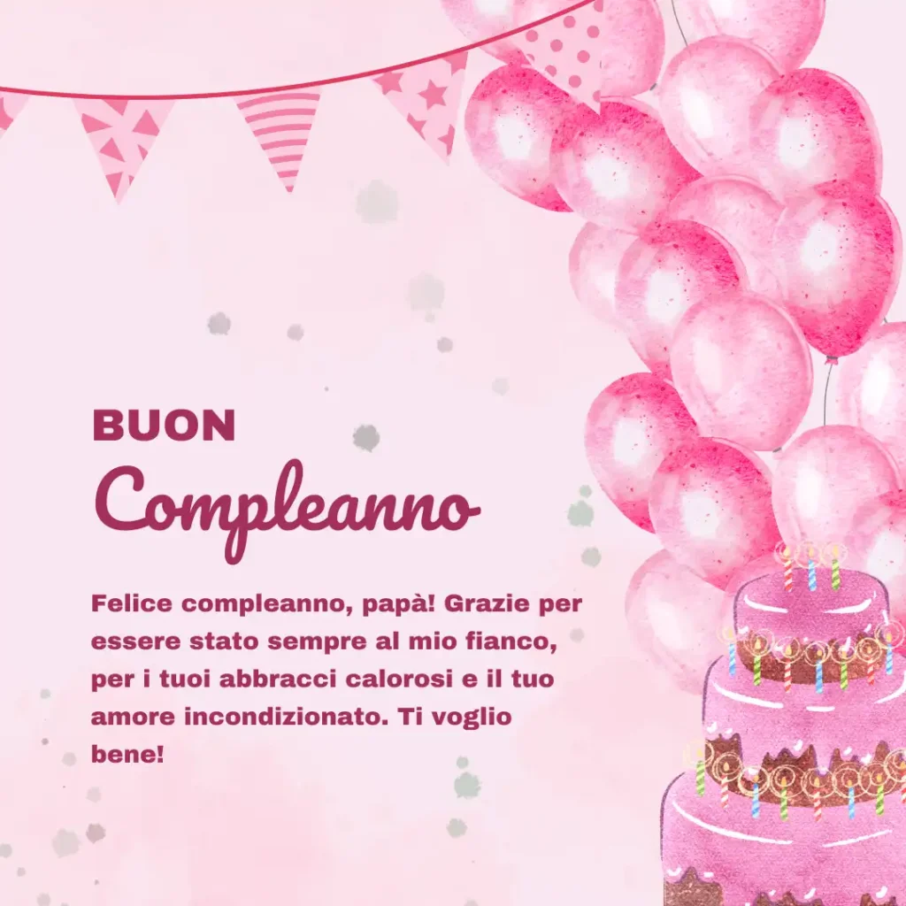 Auguri di buon compleanno emozionali per papà