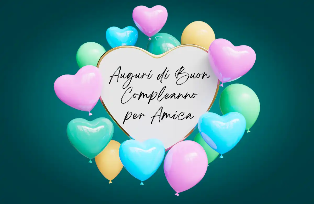 Auguri di buon compleanno per amica