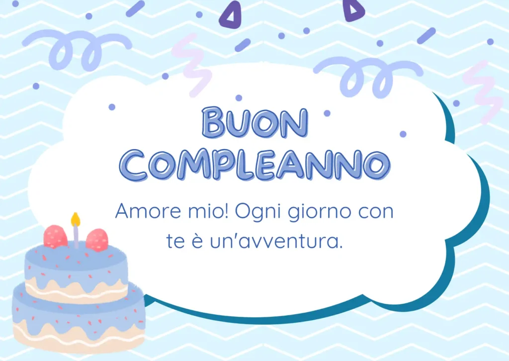 Auguri di buon compleanno per il marito