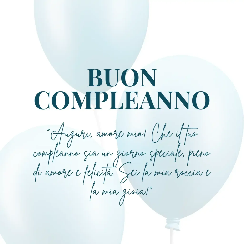 Auguri di buon compleanno per il marito