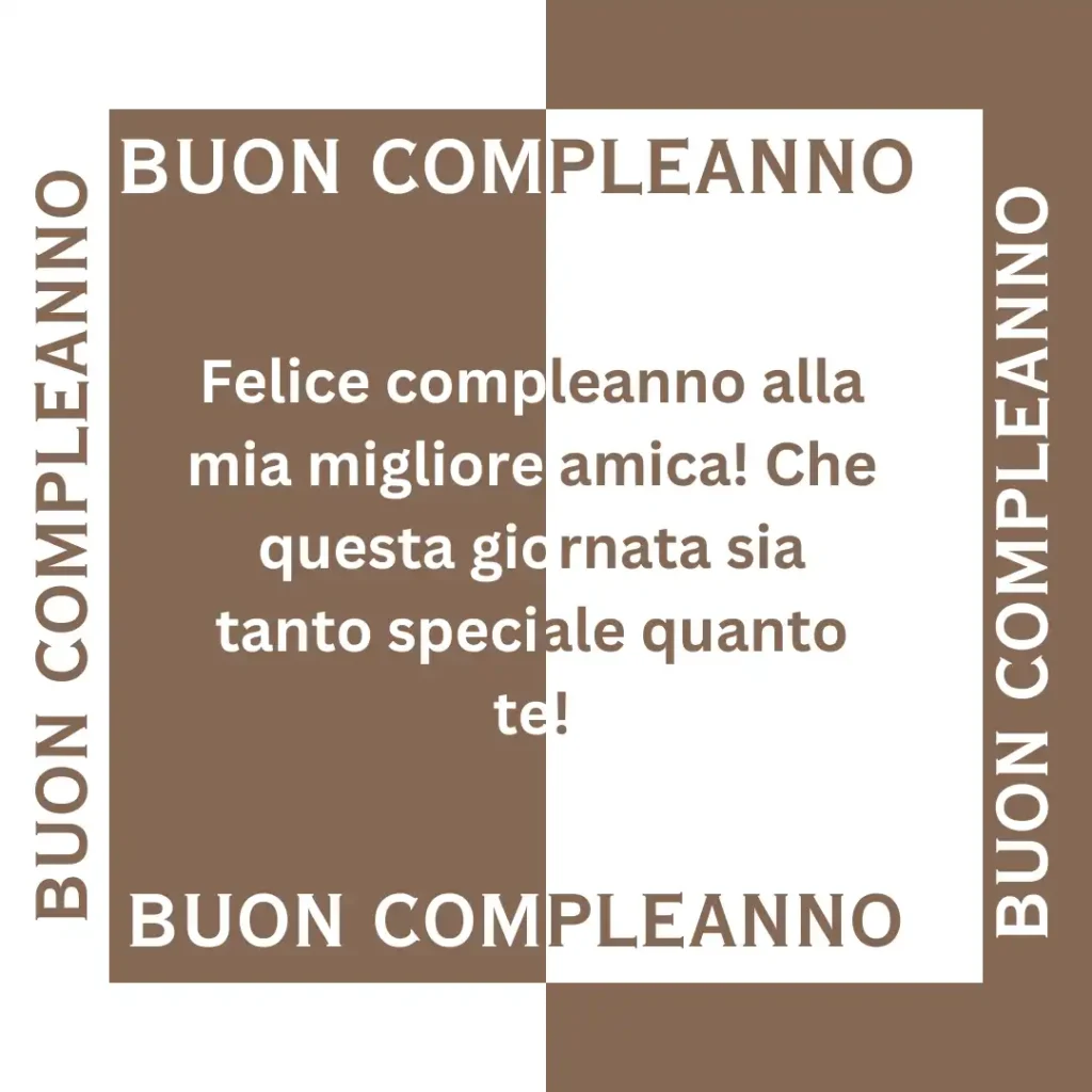 Auguri di buon compleanno per il migliore amica