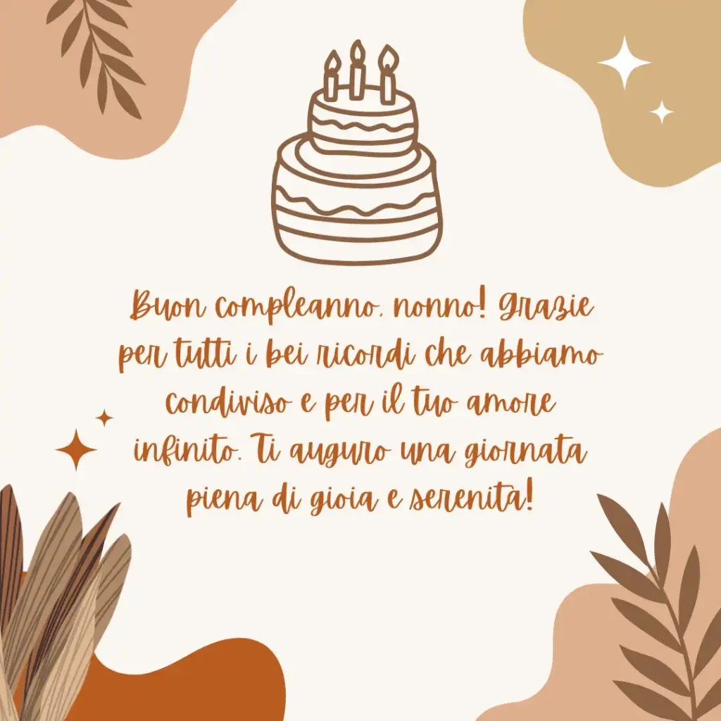 Auguri di compleanno per il nonno