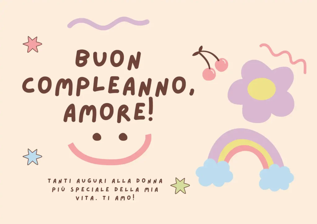 Brevi Auguri di buon compleanno per la Moglie