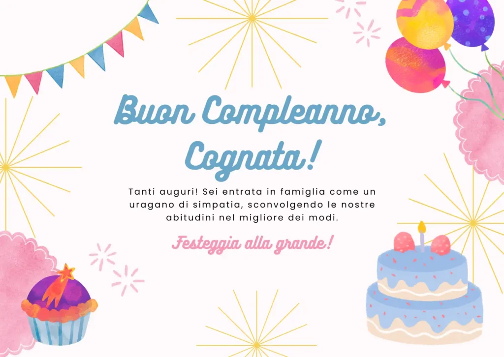 Buon Compleanno Cognata: Auguri Divertenti