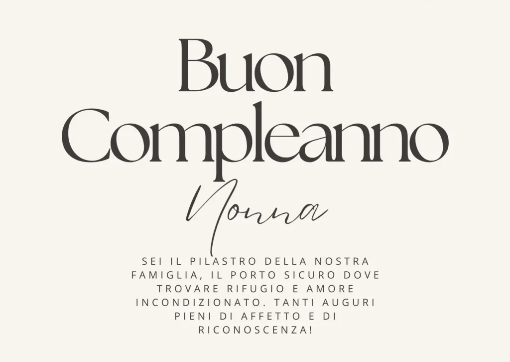 Buon compleanno nonna: Auguri emozionali