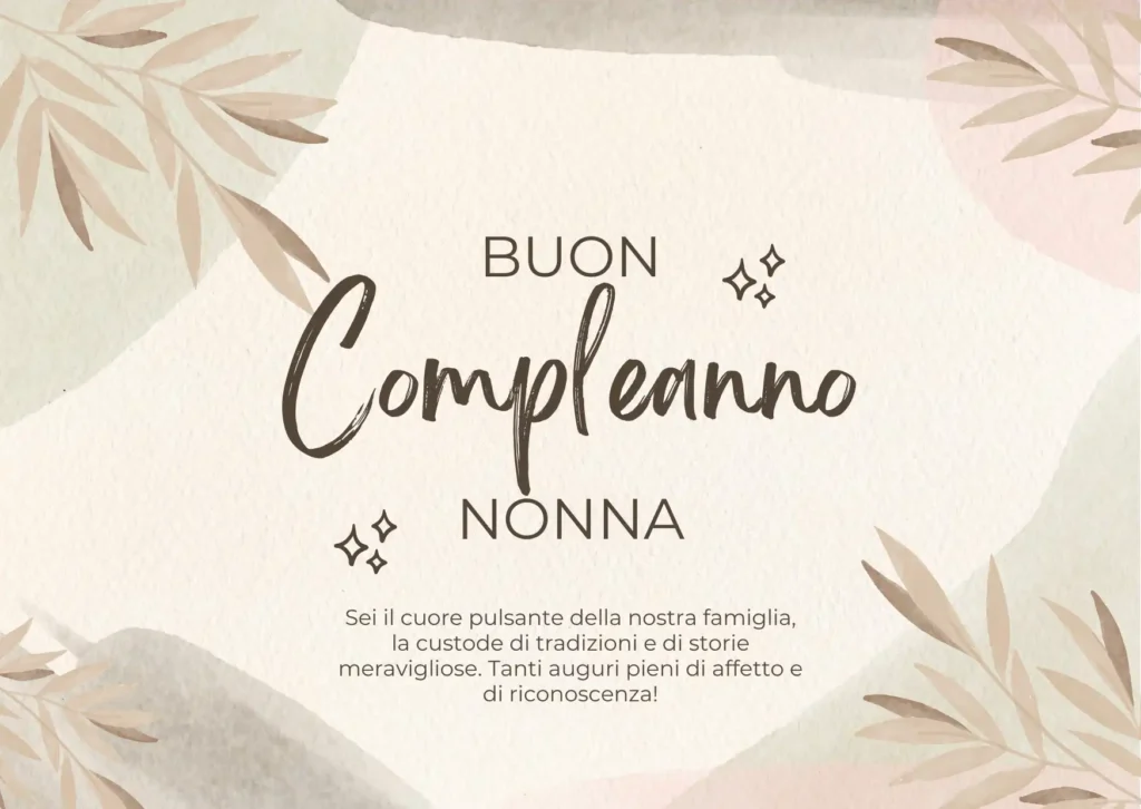 Buon compleanno nonna: Auguri speciali