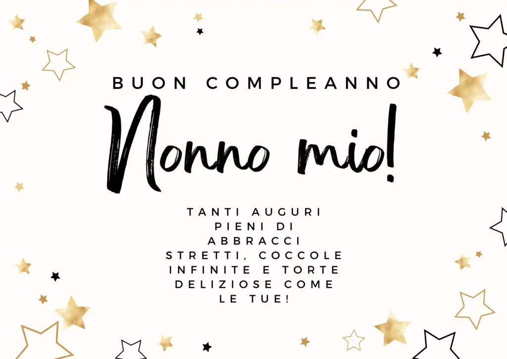 Buon compleanno nonno: Auguri dolci