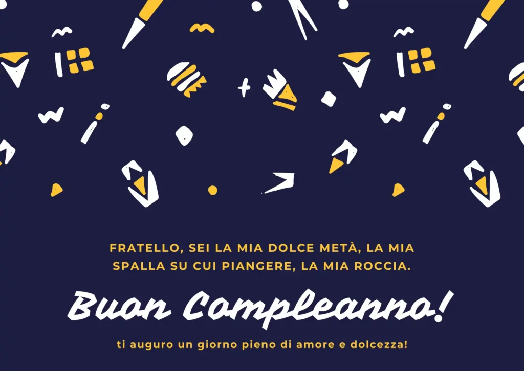 Dolce Auguri di buon compleanno per fratello