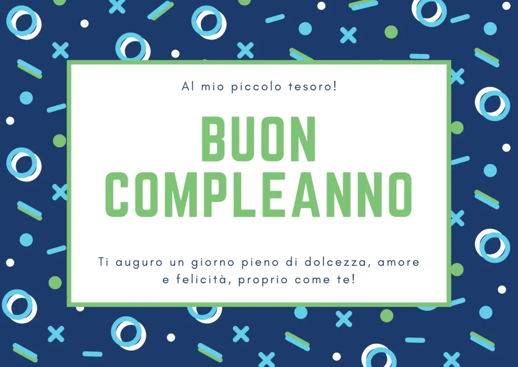 Dolce Auguri di compleanno per il figlio