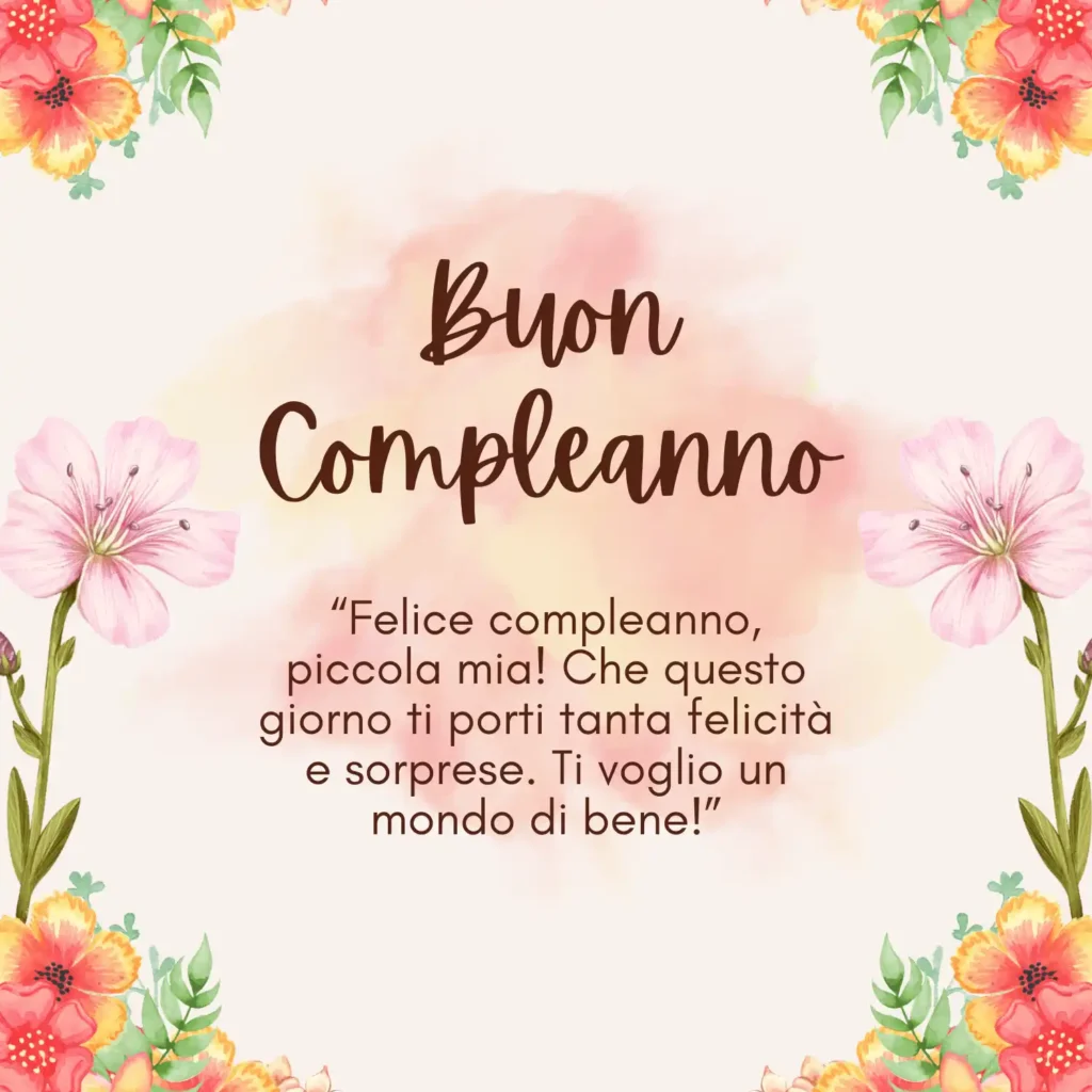 Frasi di compleanno brevi per una figlia