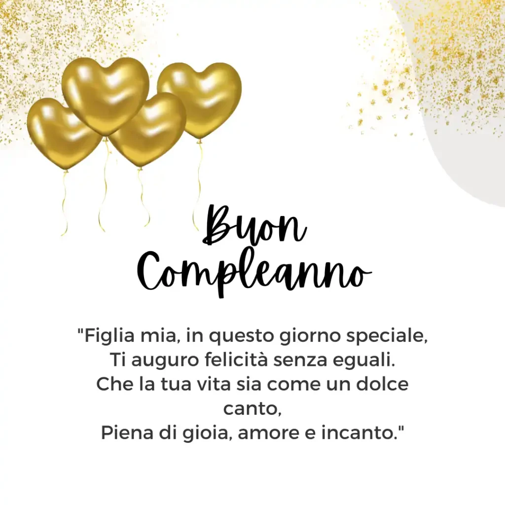 Poesie di buon compleanno per una figlia