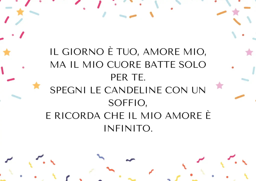 Frasi di compleanno per il fidanzato: Poesie di compleanno