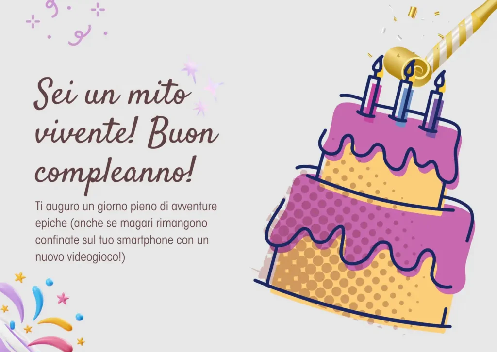 Spiritoso Auguri Buon Compleanno per Adolescenti