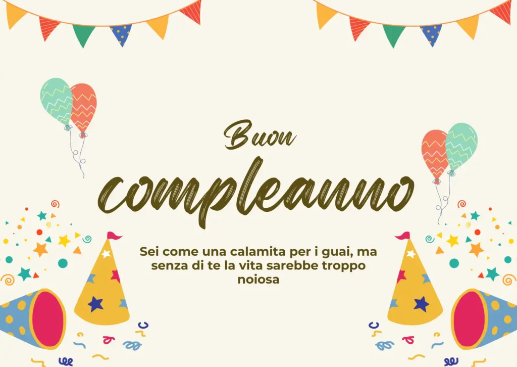 Auguri di buon compleanno divertenti per fratello