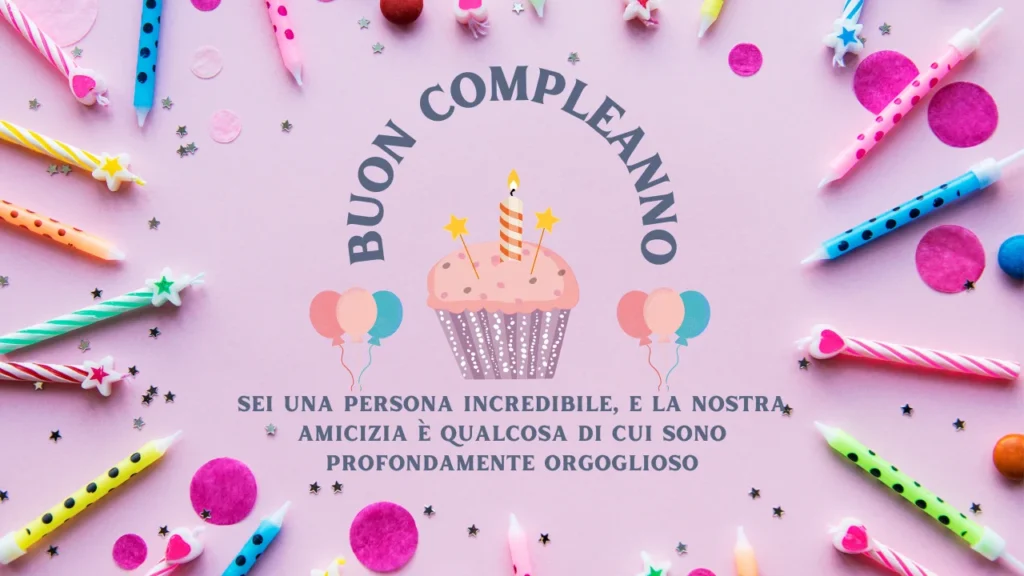 Auguri di buon compleanno emozionanti ad un caro amico