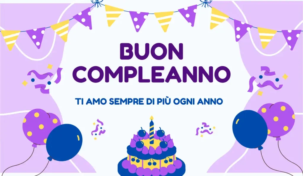 Auguri emozionali di buon compleanno con affetto