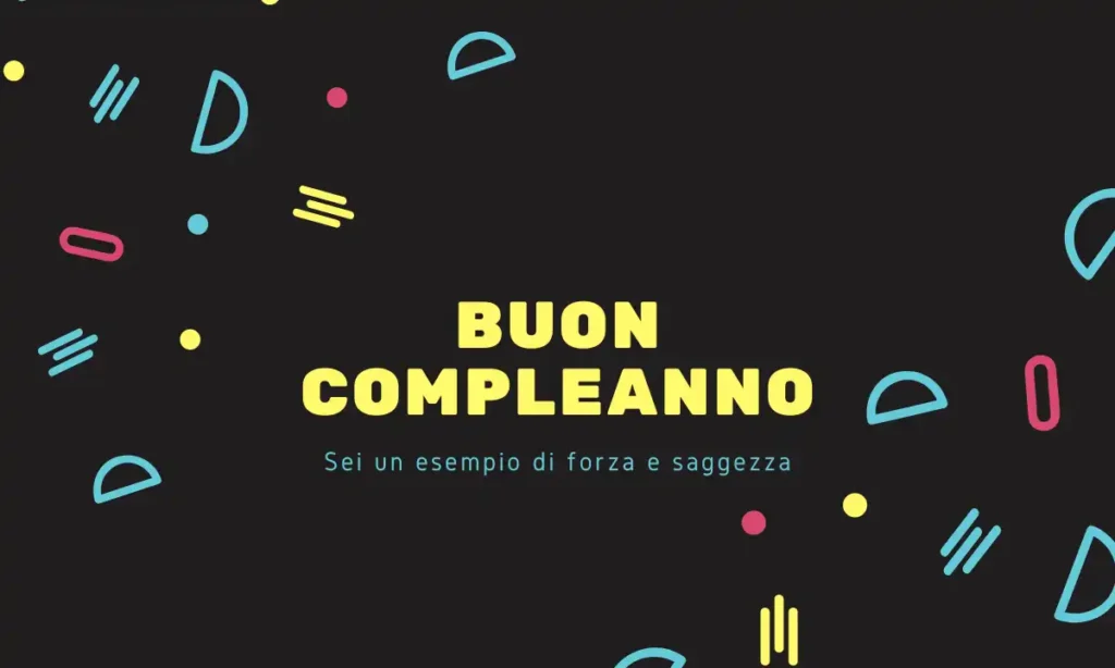 Buon 60° compleanno per il figlio