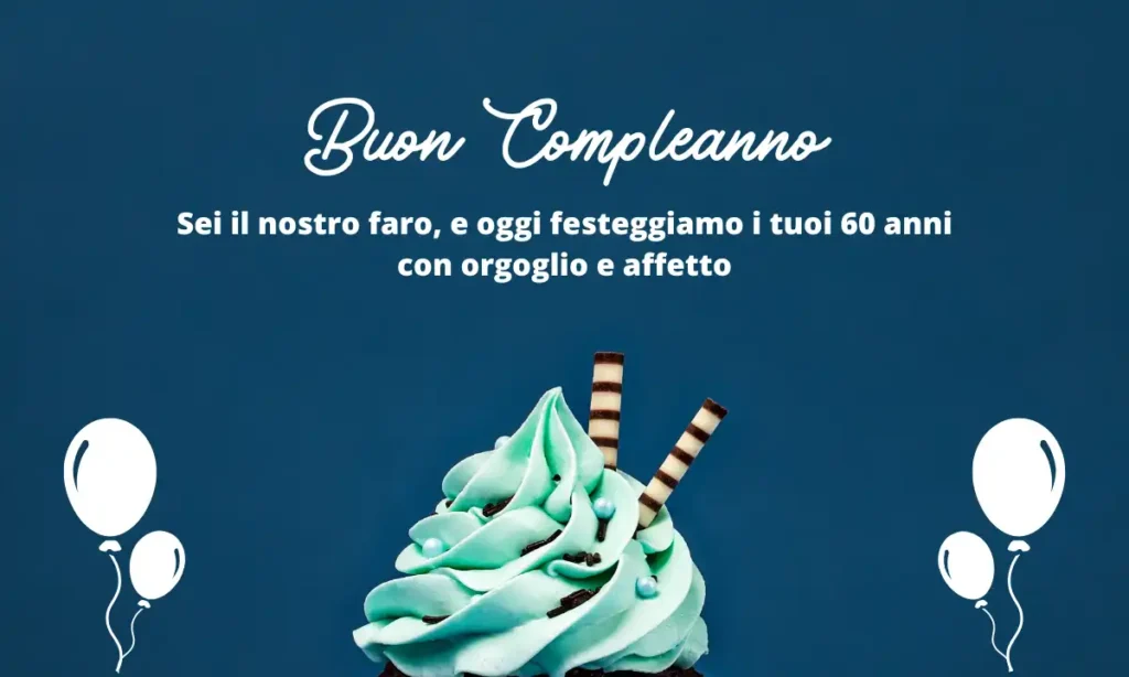 Buon 60° compleanno per il padre