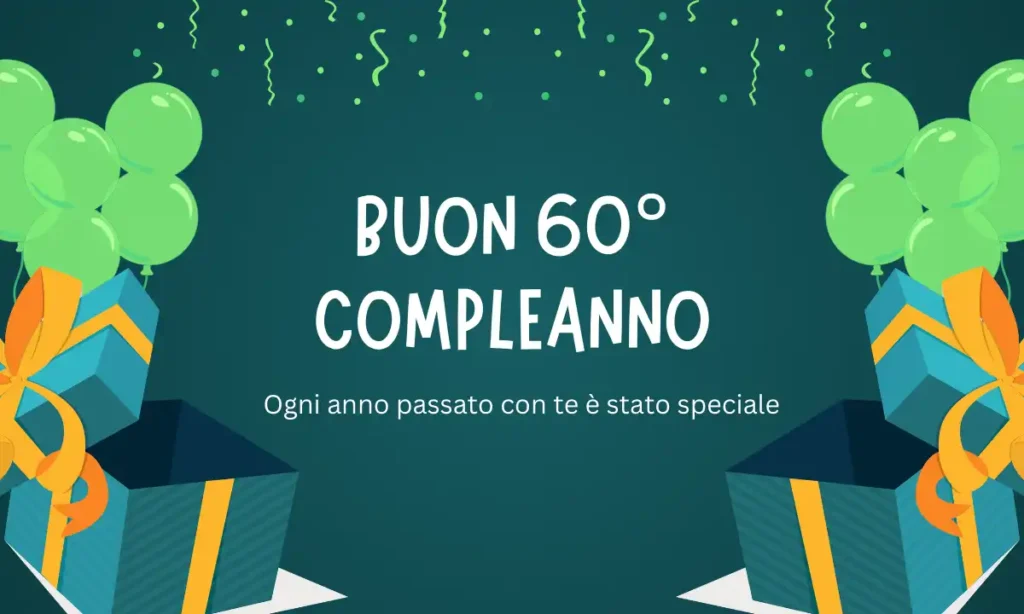 Buon 60° compleanno per la nonna