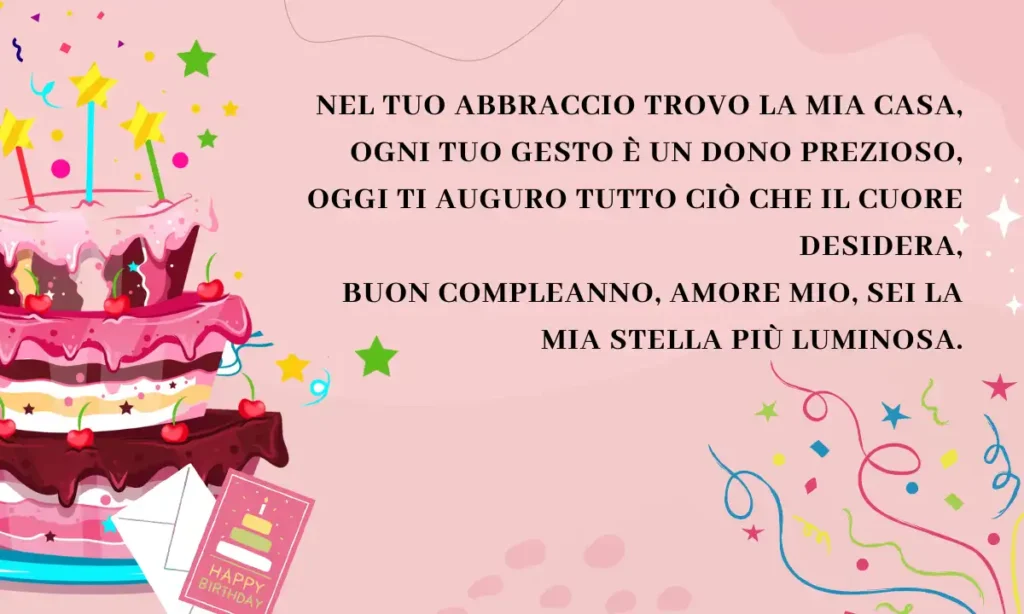 Buon Compleanno Amore Mio - Belle Poesie