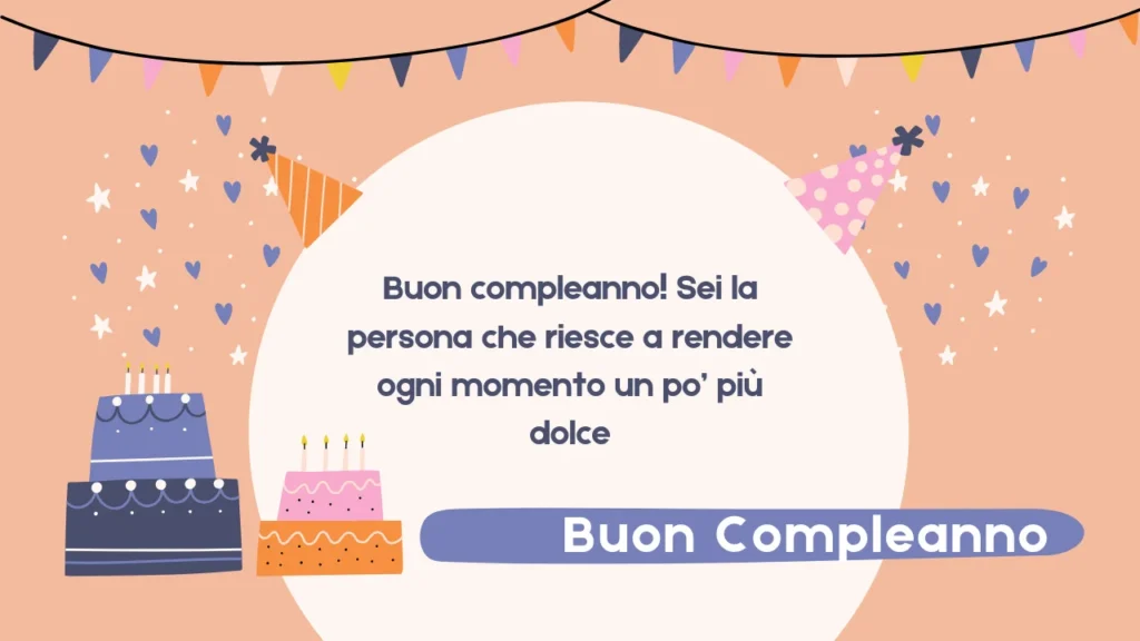 Dolci auguri di buon compleanno ad un caro amico