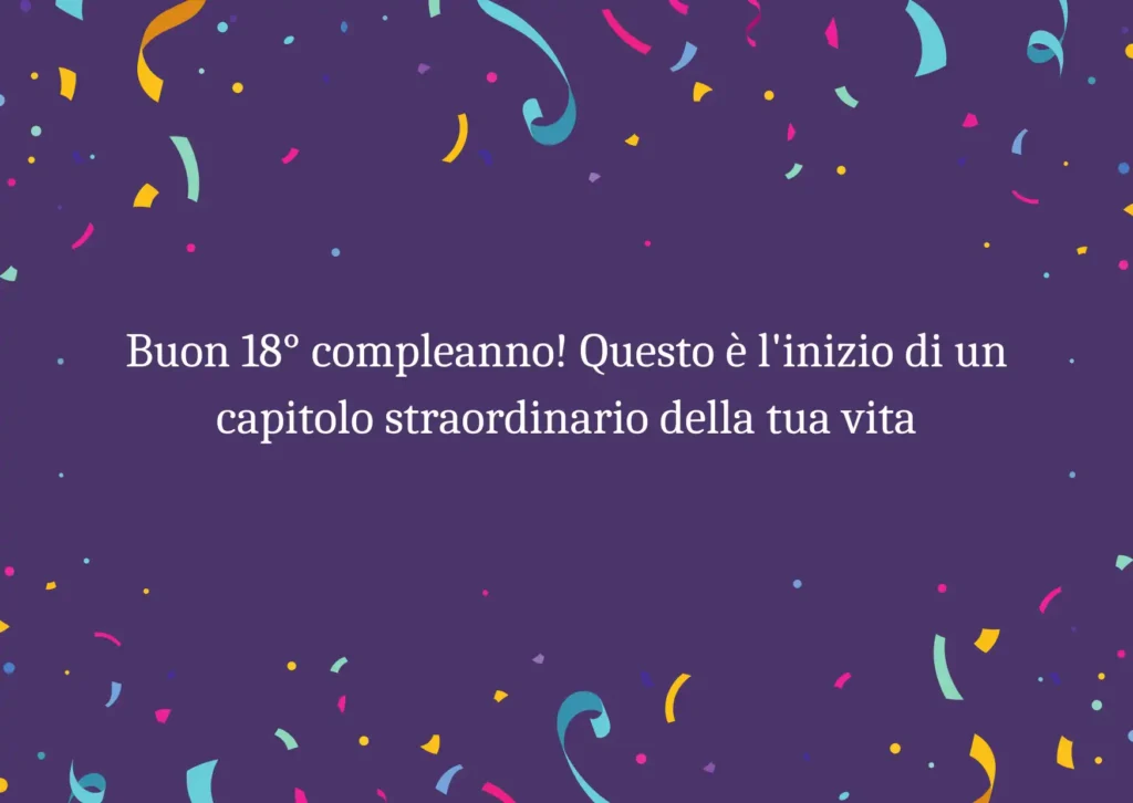 Frasi per ragazzo di 18 anni