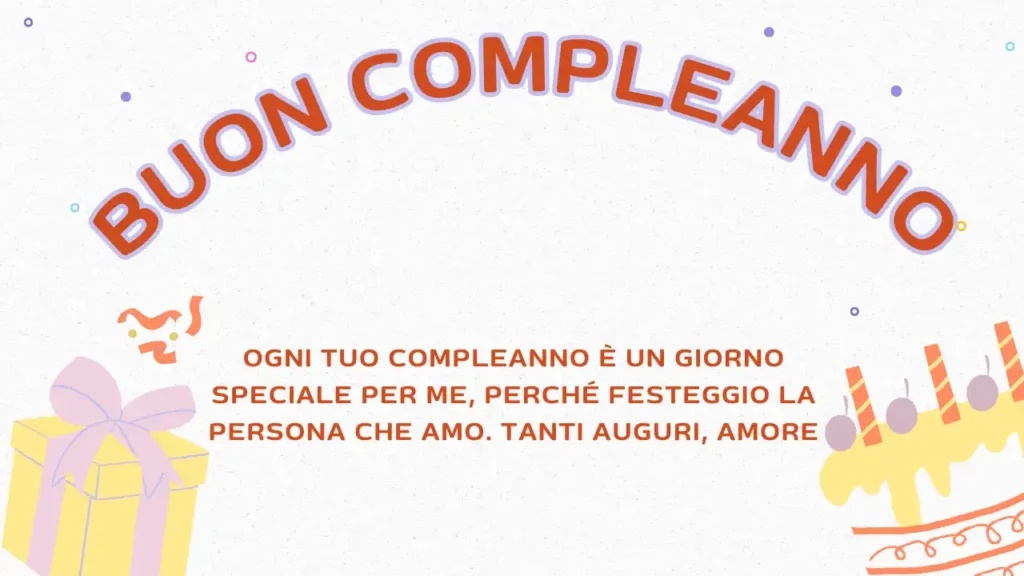 Buon Compleanno Amore Mio - Auguri Speciali